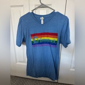 Blue Rainbow Graphic Tee